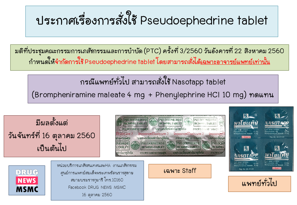 Pseudoephedrine tablet