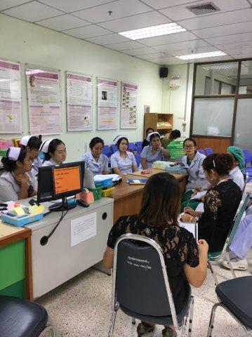 ประชุมเรื่องทำเส้นไตร่วมกับห้องตรวจศัลยกรรม