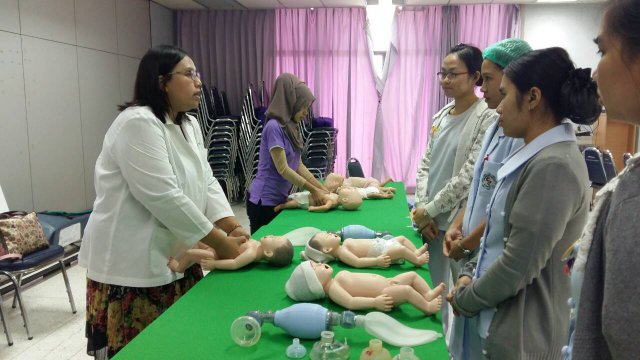 บุคภาพบุคลากรหน่วยงาน 9/2 เข้าร่วมการอบรม Pediatric life Support